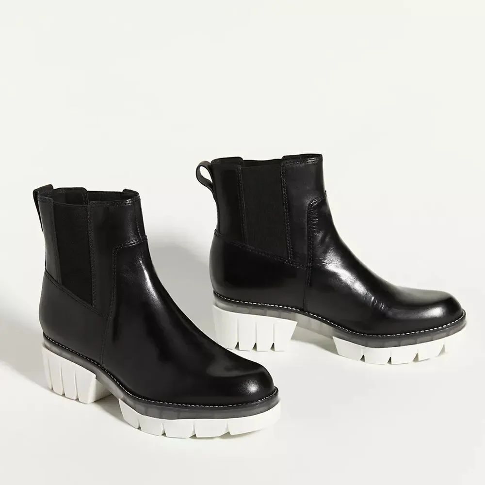 Bernardo Sutton Leather Black Calf Chelsea Boot - Women’s Size: 11